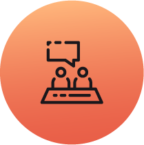 Mentoring and Knowledge Sharing Icon